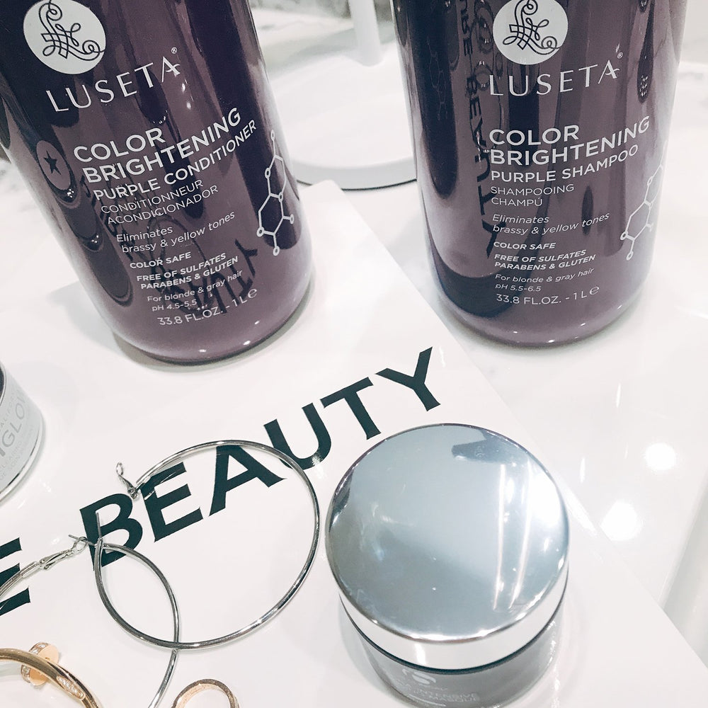 L LUSETA coconut oil-infused formula close-up conveys nourishing hydration
