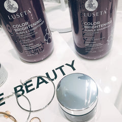 L LUSETA coconut oil-infused formula close-up conveys nourishing hydration