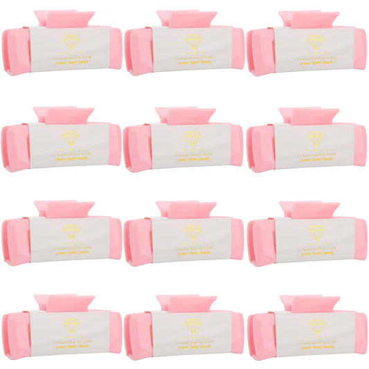Loanzeg bridesmaid hair claw square 4.1 inch in use for secure half-up styles