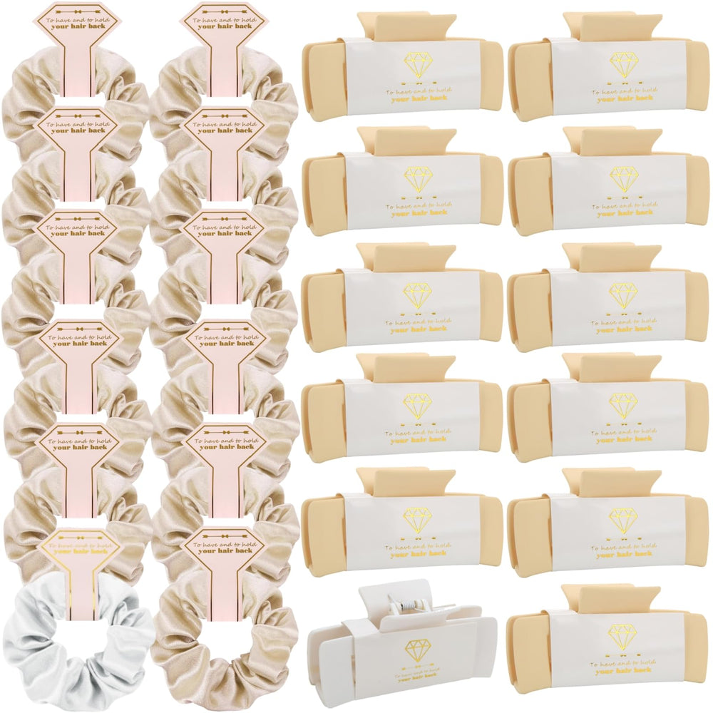 Loanzeg bridesmaid hair claws 4.1-inch square clip secures thick hair for elegant updos.