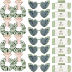 Loanzeg bridesmaid scrunchies bulk 12pcs for coordinated party looks
