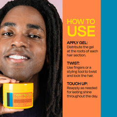 LOCK'N SLEEK panthenol and menthol provide scalp comfort