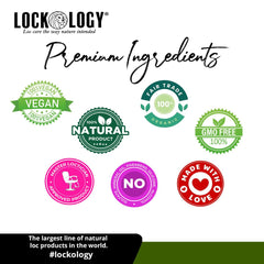 Lockology Rose Water refreshing spray for loc care.