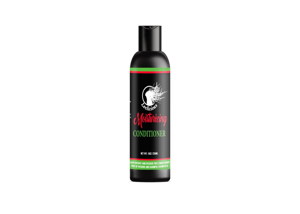 Loclicious Moisturizing Conditioner finish on loose natural hair delivering shine.