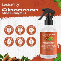 Locsanity packaging-box signals calming care for sensitive scalps.