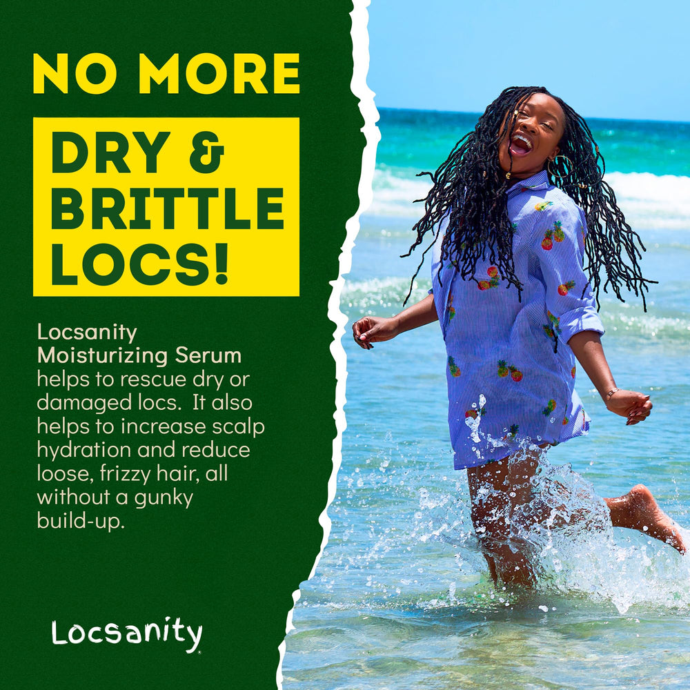 Locsanity Rosewater Peppermint Serum scalp refresh with minty aroma.
