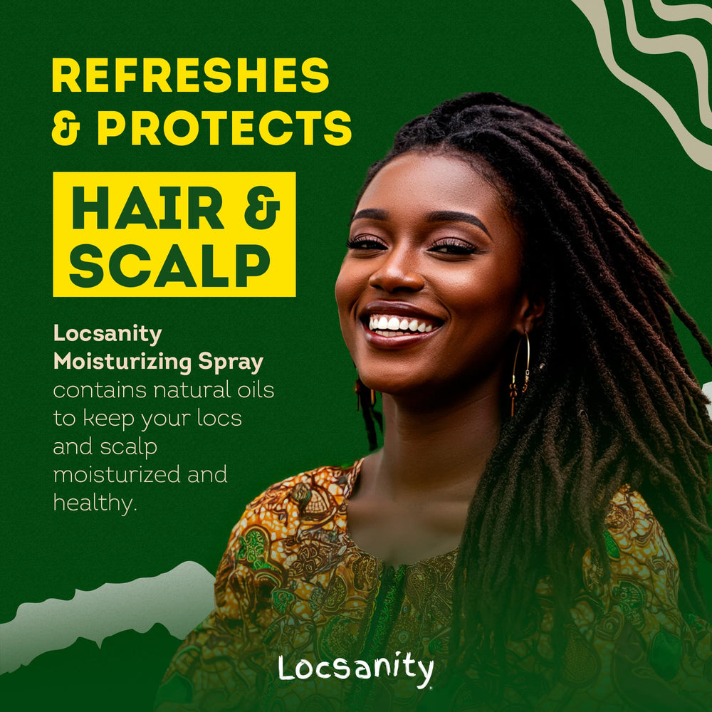 Locsanity Rosewater Peppermint Spray natural formula supports daily care