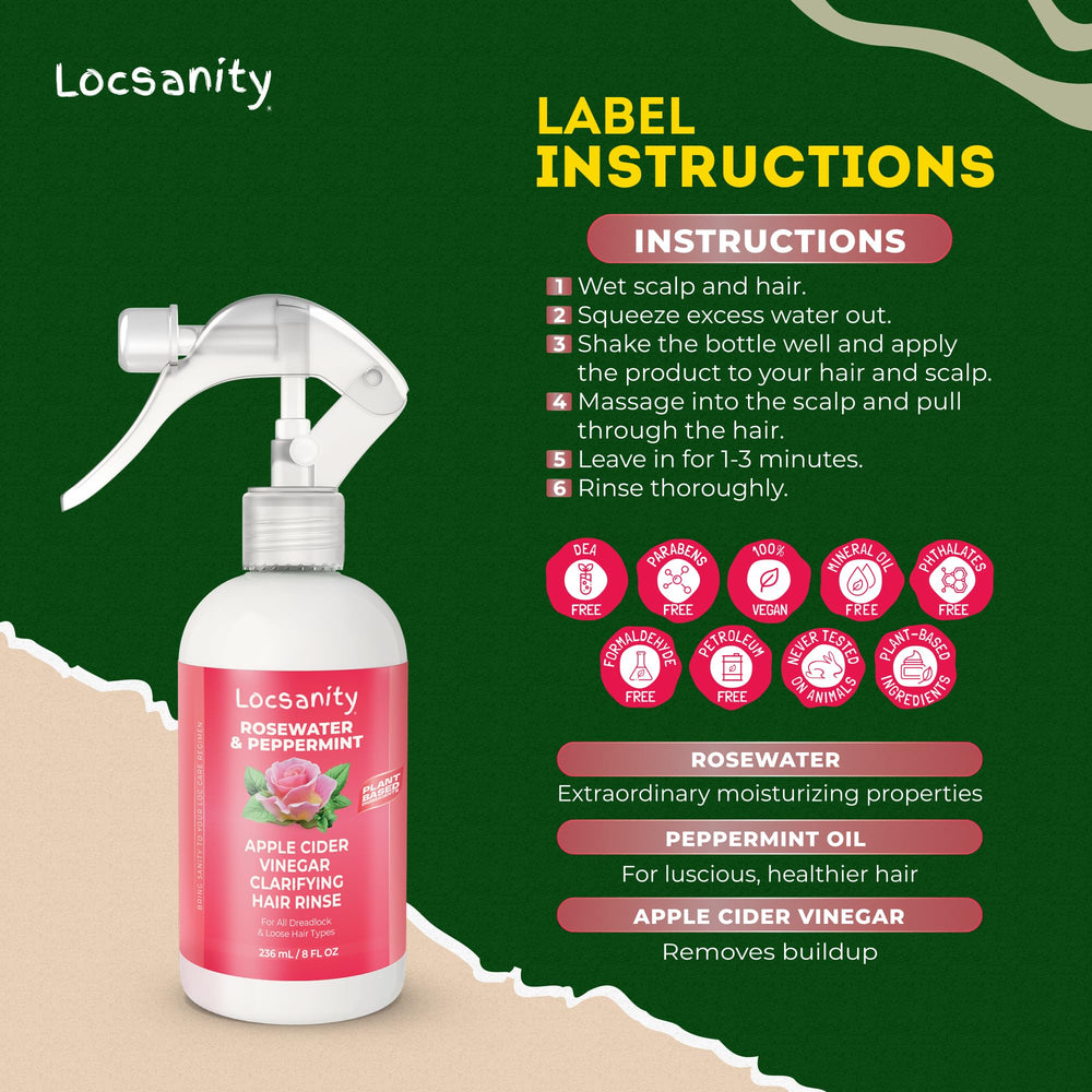 Locsanity shine after rinse shows natural glow and softness