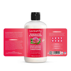 Locsanity Tightening Spray bottle aiding matting and hair binding.