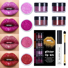 LOKFAR lip glitter primer smooths lips for longer wear and better pigment adhesion.