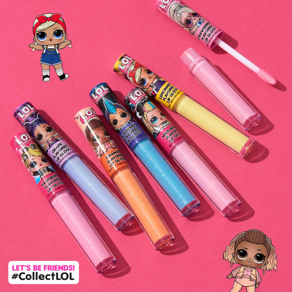 L.O.L. Surprise wildberry flavor gloss delivers fruity sparkle and shine.