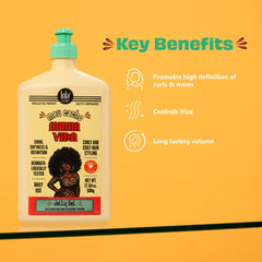 Lola From Rio moisturizing texture emphasizes hydration for bouncy waves.