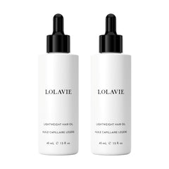LolaVie Lightweight Hair Oil bottle 1.5 oz delivering smooth shine.