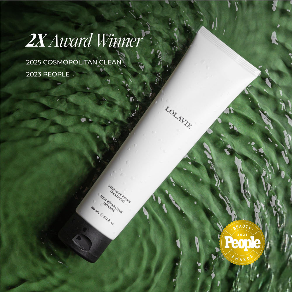 LolaVie in-shower application demonstrates weekly bond repair routine