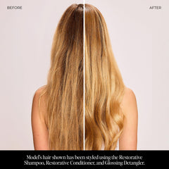 LolaVie Restorative Shampoo bottle ready for gentle cleansing