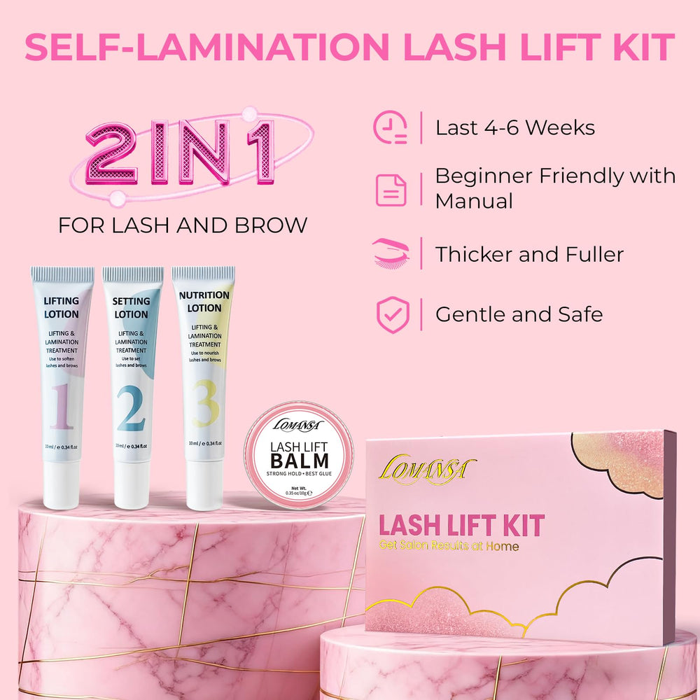 Lomansa Easy At-Home DIY Lash Lift experience with step-by-step instructions.