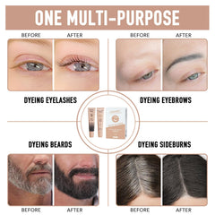 Lomansa Lash Tint Kit box packaging shows easy at home tinting