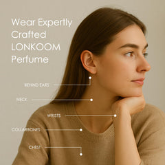 Lonkoom base notes of musk and amber deliver warmth and lasting presence.