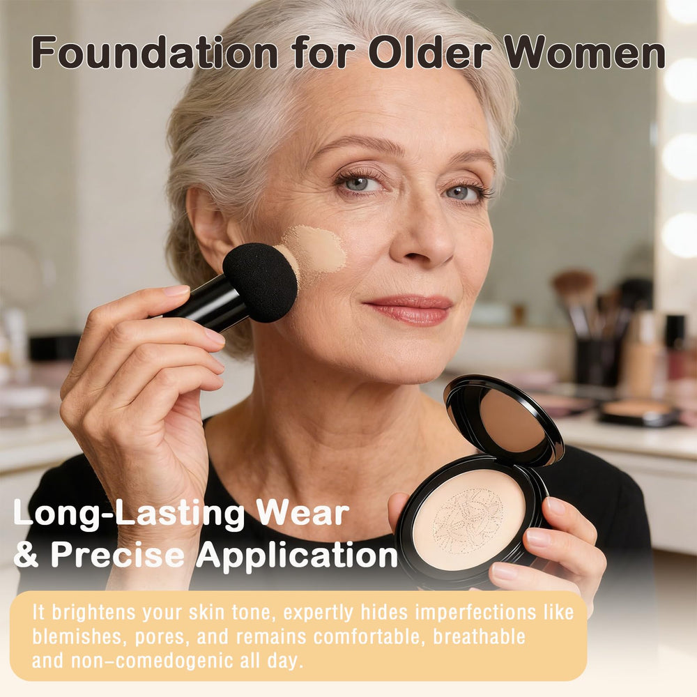 Loobexery Hush Foundation skin-tone match for light to medium complexions.