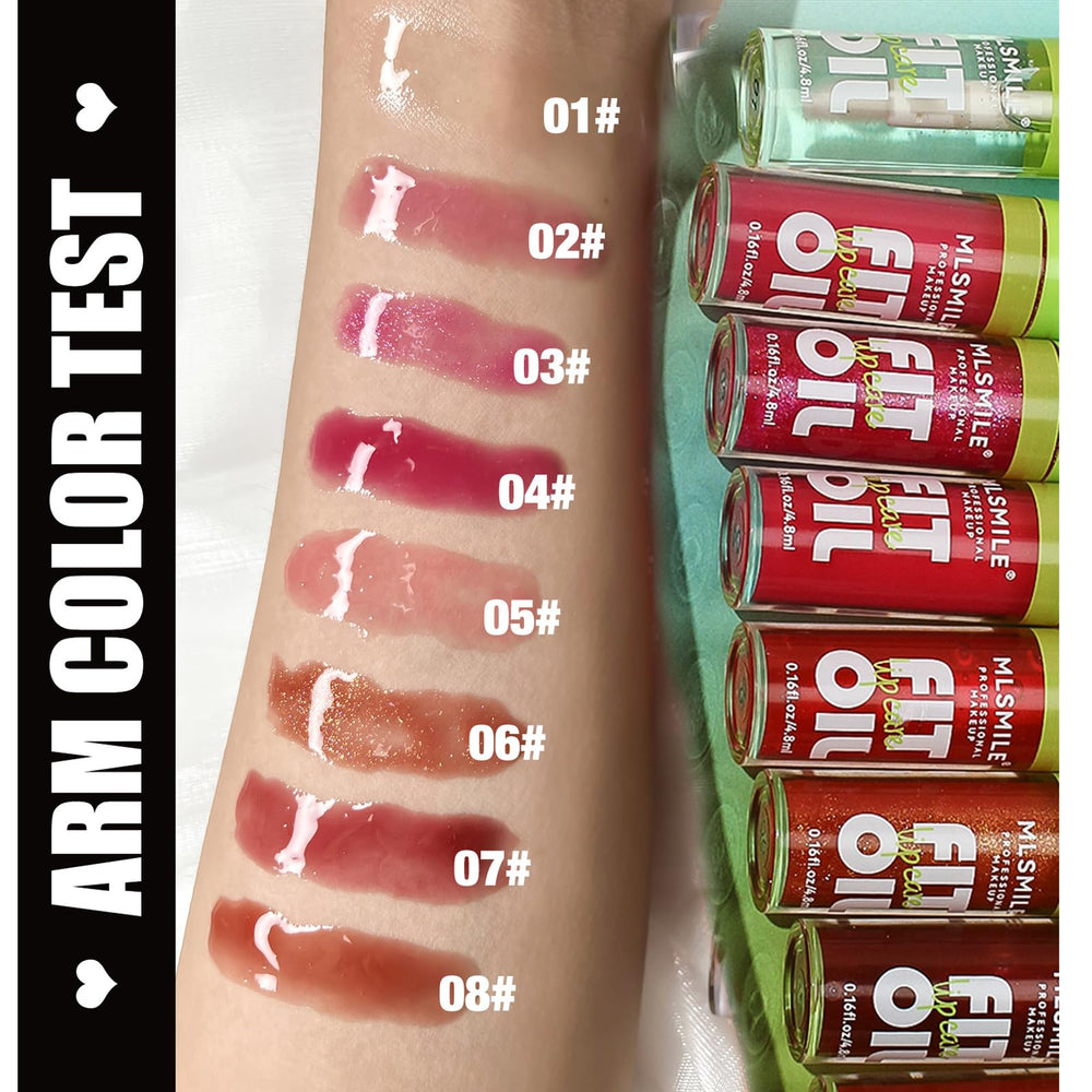 Loobexery lip gloss adds a tinted shine for daily routines.