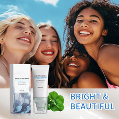 Loobexery Sunscreen makes a smooth makeup base for a dewy finish.