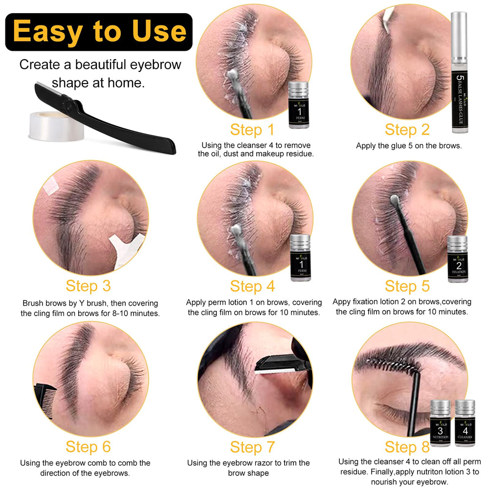 Lookmee fixation lotion step locks lift and curl for lasting style.