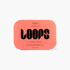 LOOPS Weekly Reset lip mask packaging shown for at-home hydration and ease of use.