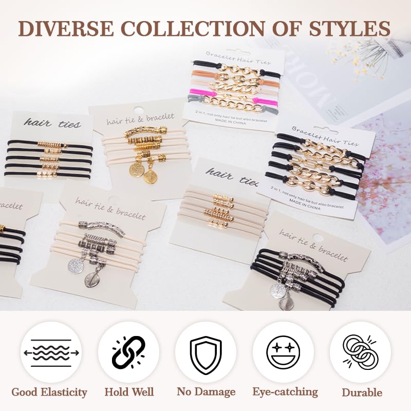 Loqpol gold beaded charms flat lay for boho outfits.