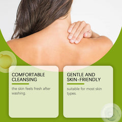 Loravey Foot and Body Soap Bar in hand emphasizes versatile daily cleanser for all skin types.