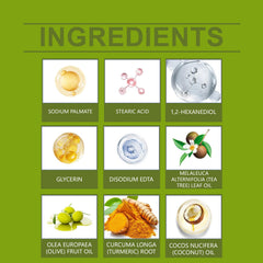 Loravey Natural Exfoliating Particles Texture reveals gentle scrub for smoother skin.