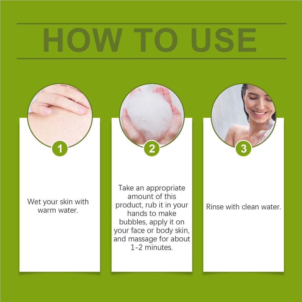 Loravey Tea Tree Soap bar body-use scenario for mild cleansing