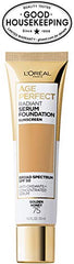 L'Oreal Paris Age Perfect Radiant Serum Foundation fingertip application for quick, hydrated daily wear.