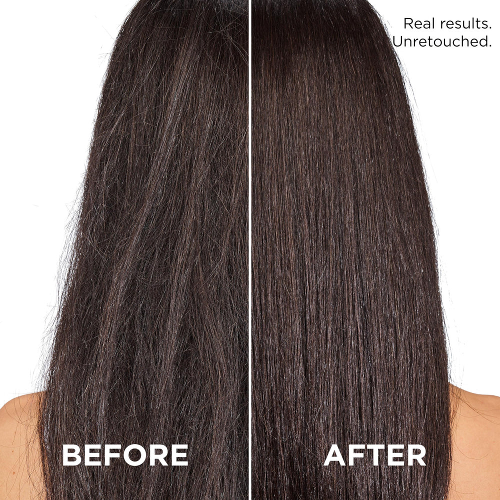 L'Oreal Paris EverPure dry hair before use image hints at deep hydration.