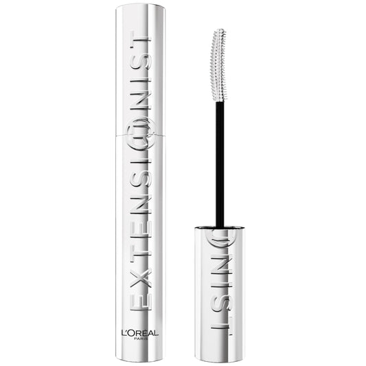 L'Oreal Extensionist Mascara application brush close-up for precise lift.