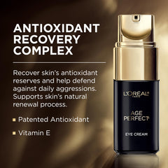 Packaging box close-up highlighting the Age Perfect line's antioxidant benefits.