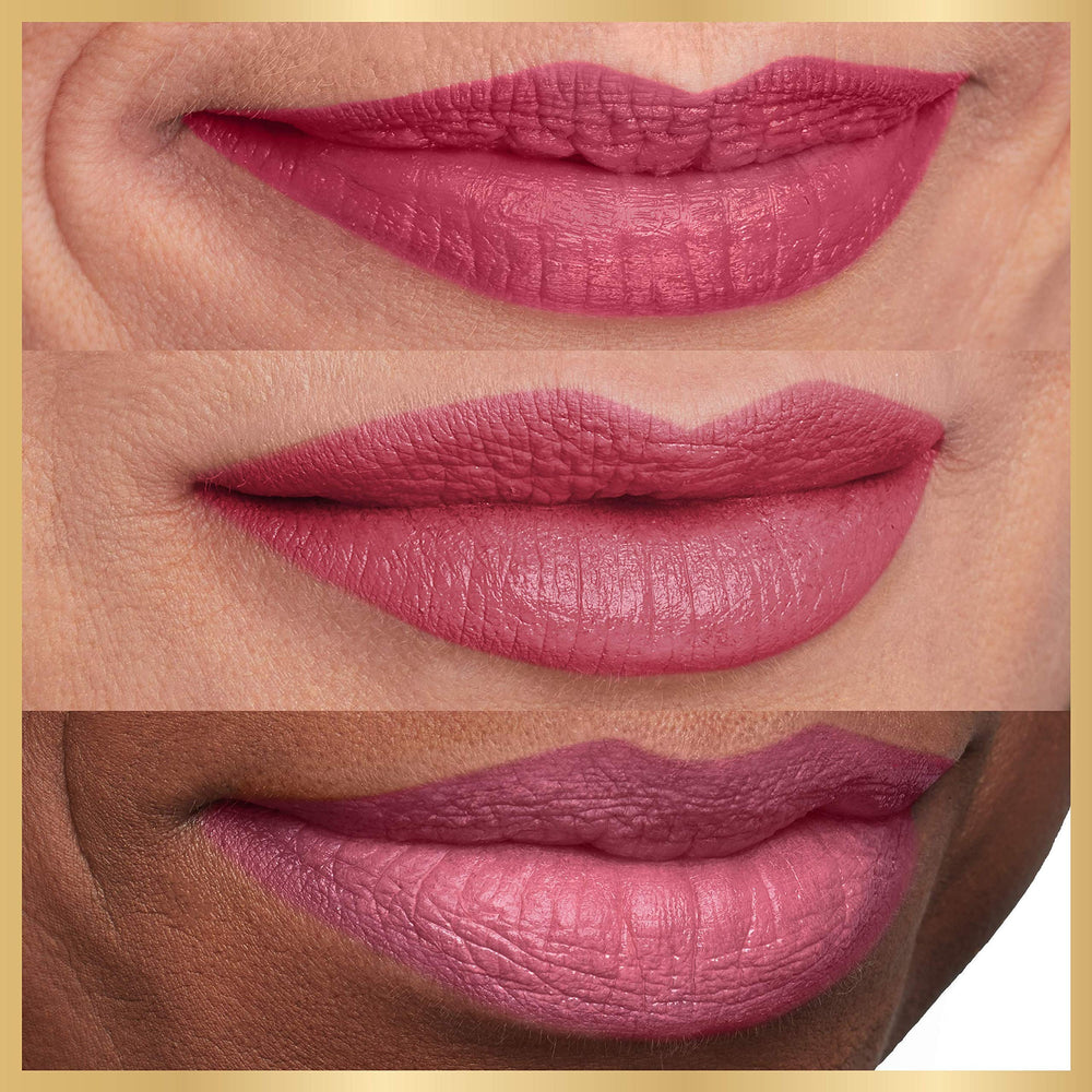 Close-up of creamy glide from L'Oreal Paris Age Perfect Satin Lipstick