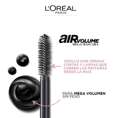 Lashes appear full and dramatic after application.