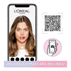 Lashes appear lifted with minimal flaking in close-up.