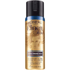 L'Oreal Paris Elnett extra-strong hold travel bottle delivers long-lasting control.