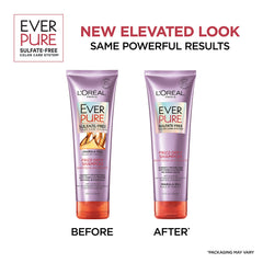 Creamy lather from L’Oréal Paris EverPure Frizz-Defy shampoo shows rich texture