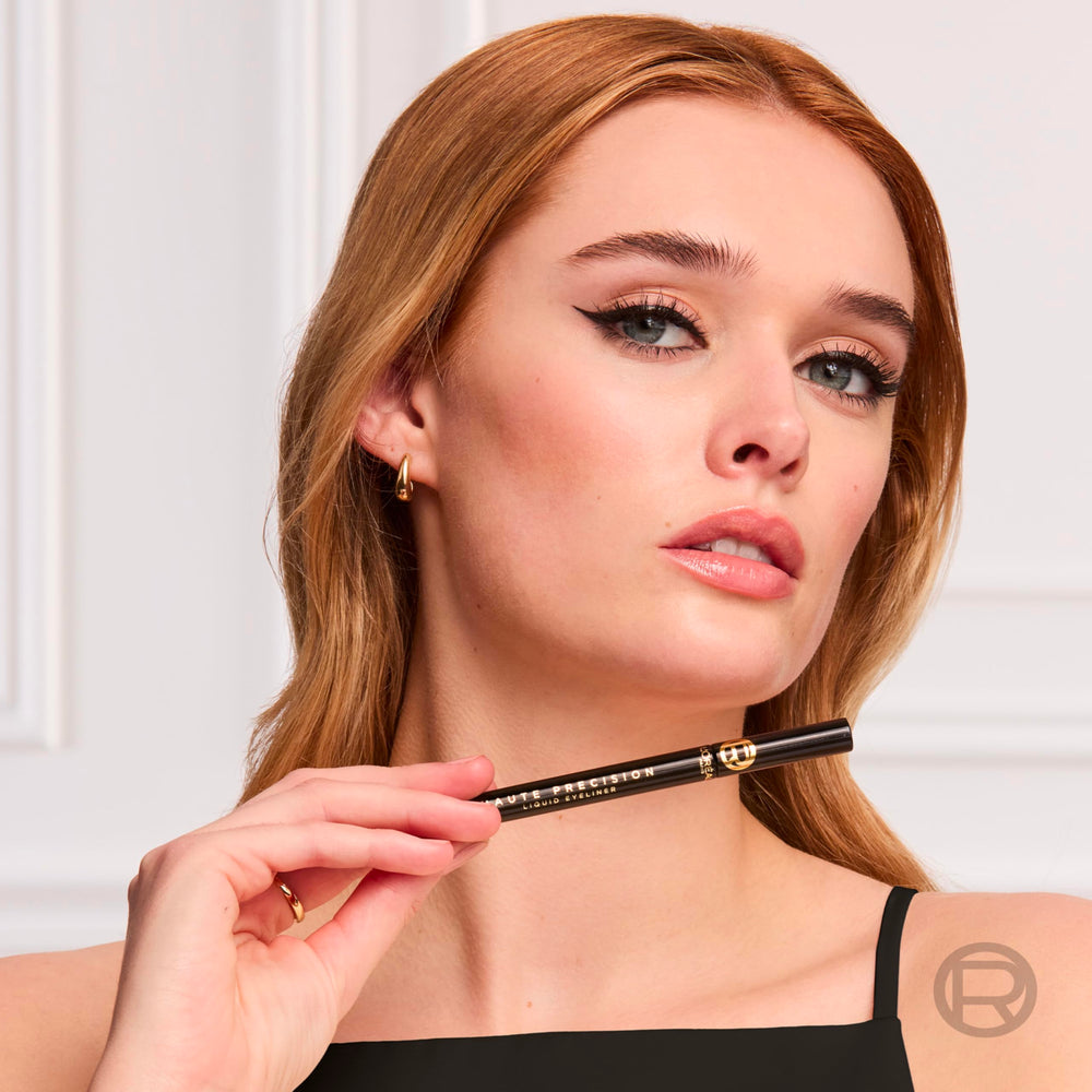 Longwear 28-hour wear along the upper lash line with Haute Precision eyeliner.