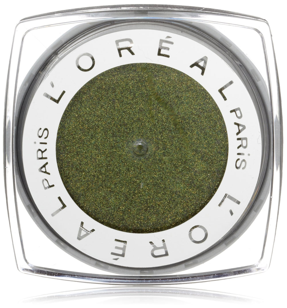 L'Oreal Paris Infallible 24HR Shadow Golden Emerald compact—vivid, long-lasting color.