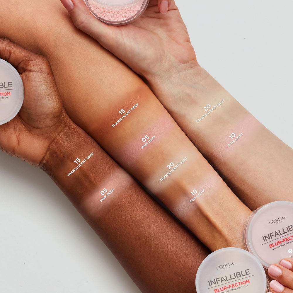 Baking under-eye with L'Oreal Paris Infallible Blur-fection loose powder