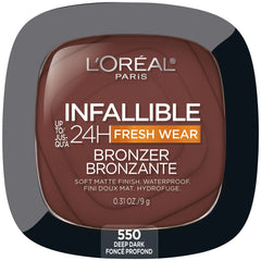 L'Oréal Paris Infallible Bronzer compact closed for travel and touch-ups