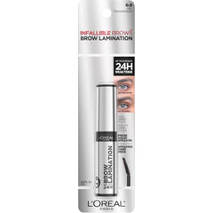 L'Oreal Paris Infallible Brow Lamination maintains a defined brow look for 24 hours.