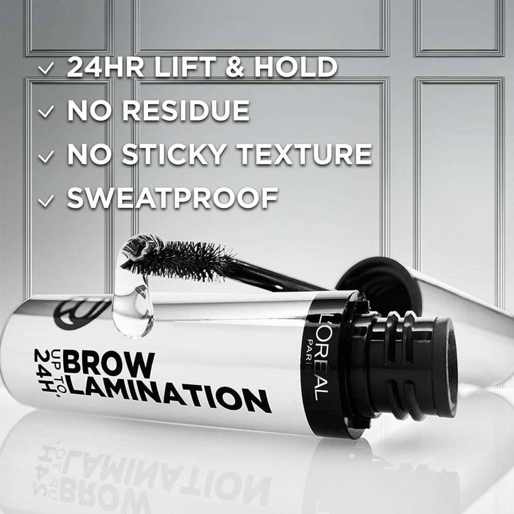 L'Oreal Paris Infallible Brow Lamination uses a precise angled applicator for lift.