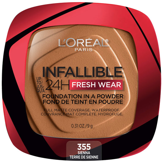 L'Oreal Paris Infallible Fresh Wear foundation powder compact with full coverage