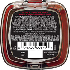 L'Oreal Paris Infallible Fresh Wear powder Mocha brush application demonstrates easy blend