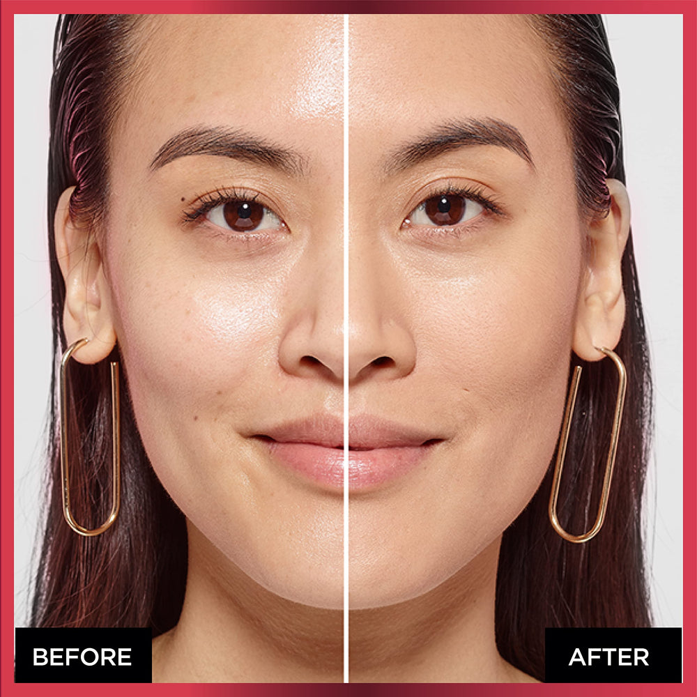 L'Oreal Paris Infallible Fresh Wear Powder closeup highlights natural, non-cakey matte finish.