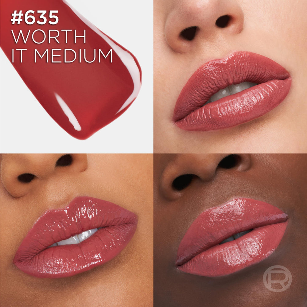Close-up of the precise applicator delivering bold color in one swipe.